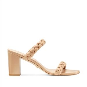 Stuart Weitzman Beige Braided Heels